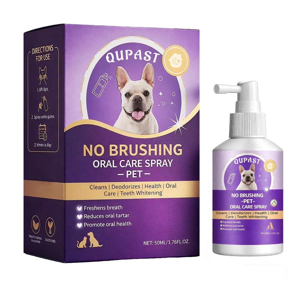 No-Brushing Oral Care Spray for Dogs & Cats