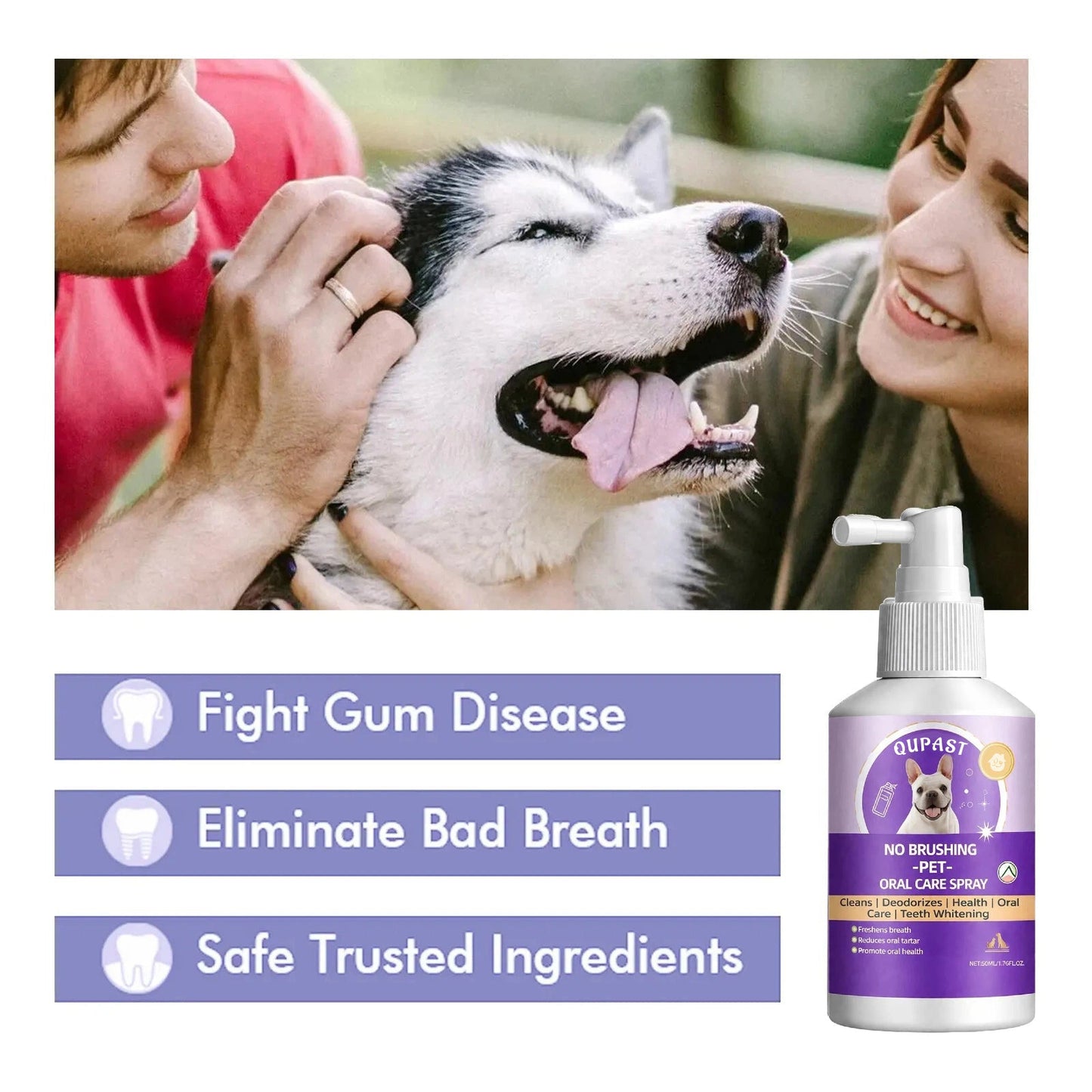 No-Brushing Oral Care Spray for Dogs & Cats