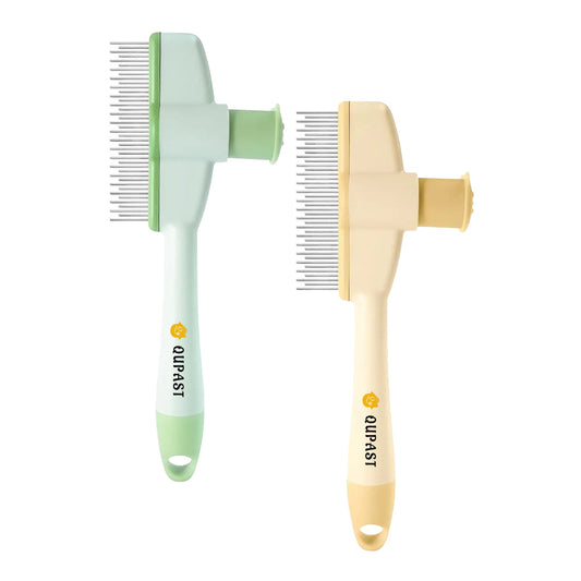 2-in-1 Grooming Comb with One-Click Release 🐾(Cats & Dogs)