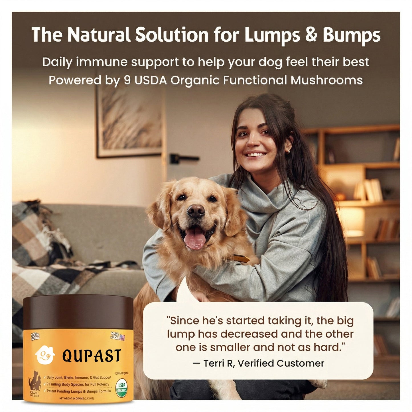 The Supplement For Dogs With Lumps & Bumps Limited Time: Give Your Dog Extra Care Today ⏳🐶.