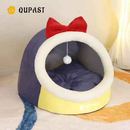 Cat and dog pet all-season semi-enclosed warm clothing