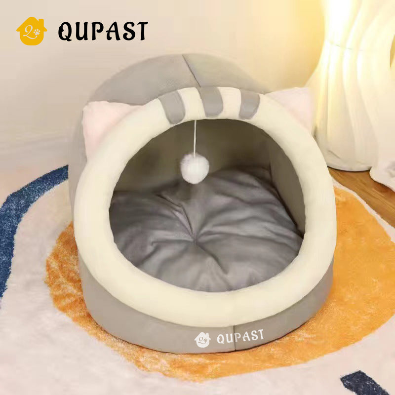 Cat and dog pet all-season semi-enclosed warm clothing