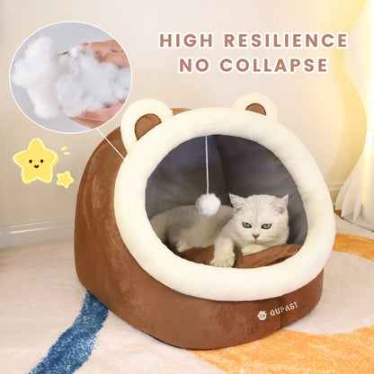 Cat and dog pet all-season semi-enclosed warm clothing